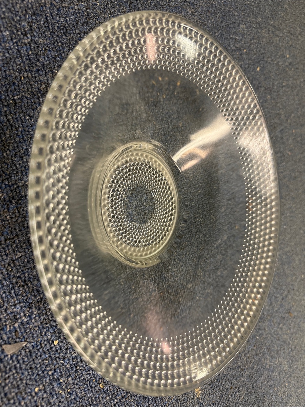 Clear Glass Beaded Charger Plate - Elegant Home Dining Accent